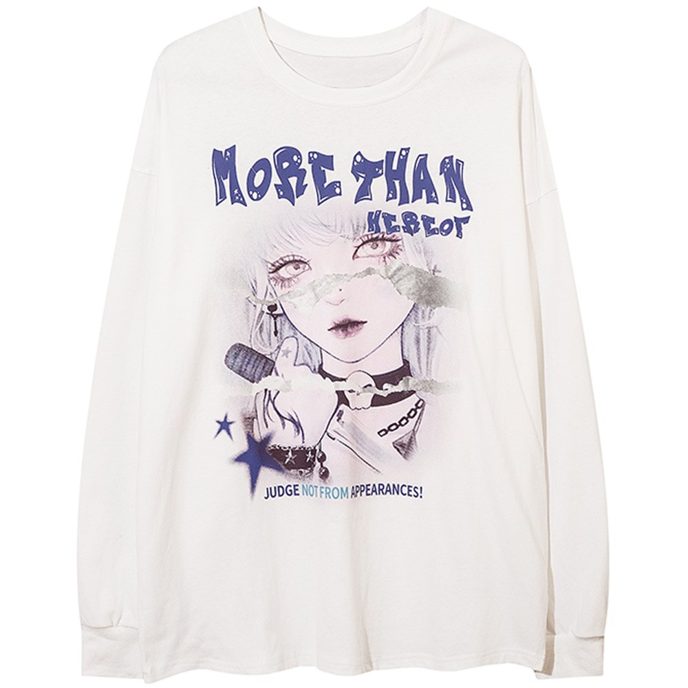 "Behind You" Unisex Men Women Streetwear Graphic Sweatshirt Daulet Apparel