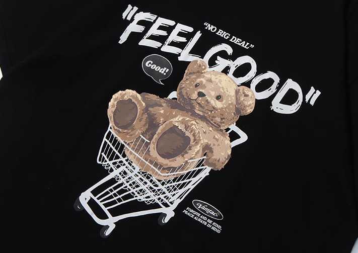 "Feel Good" Men Women Streetwear Unisex Graphic T-Shirt Daulet Apparel