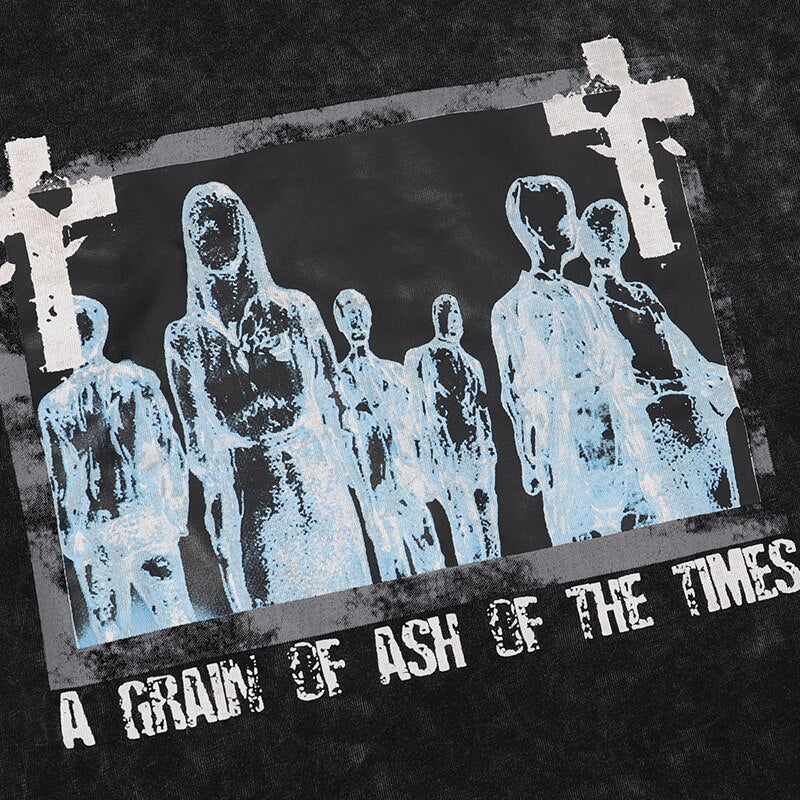 "Washed Family" Unisex Men Women Streetwear Graphic T-Shirt Daulet Apparel