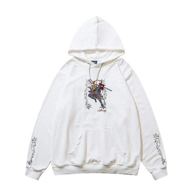 "Grey Rose" Unisex Men Women Streetwear Graphic Hoodie Daulet Apparel