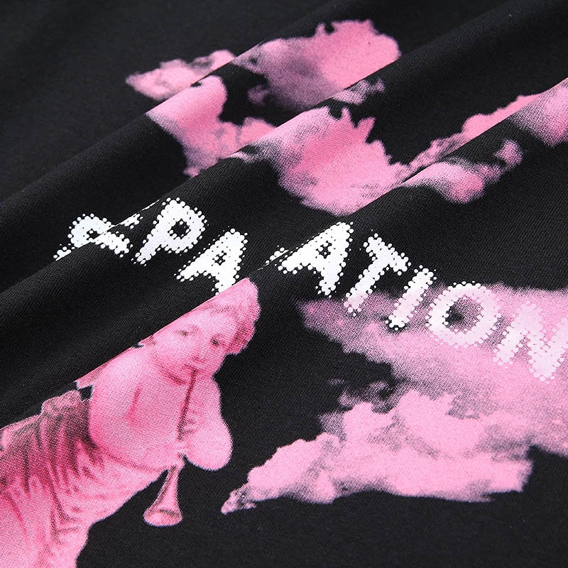 "Seperation" Unisex Men Women Streetwear Graphic T-Shirt Daulet Apparel