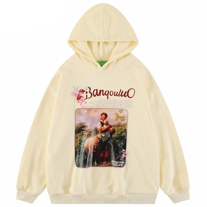 "Lost Garden" Unisex Men Women Streetwear Graphic Hoodie Daulet Apparel