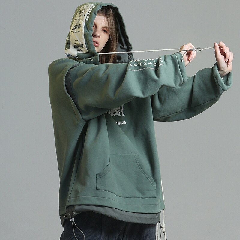 "Turn Around" Unisex Men Women Streetwear Graphic Hoodie Daulet Apparel