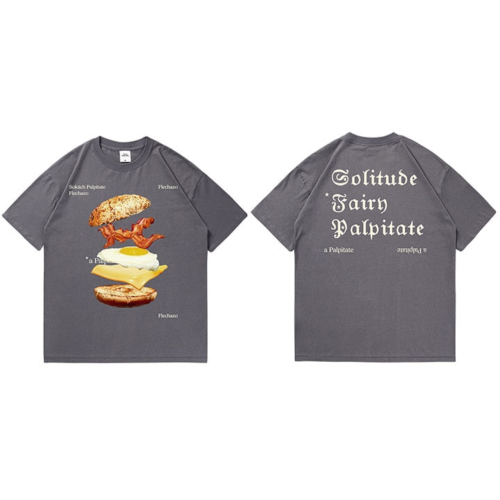 "Sandwhich" Unisex Men Women Streetwear Graphic T-Shirt Daulet Apparel