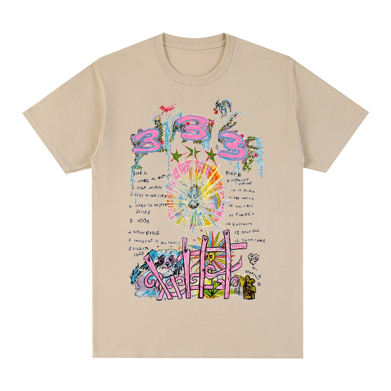 "Into The Lights" Unisex Men Women Streetwear Graphic T-Shirt Daulet Apparel