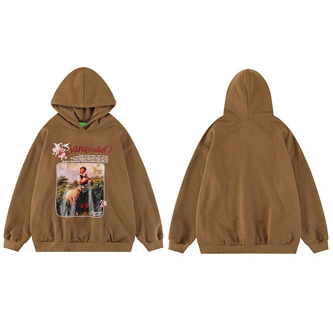 "Lost Garden" Unisex Men Women Streetwear Graphic Hoodie Daulet Apparel