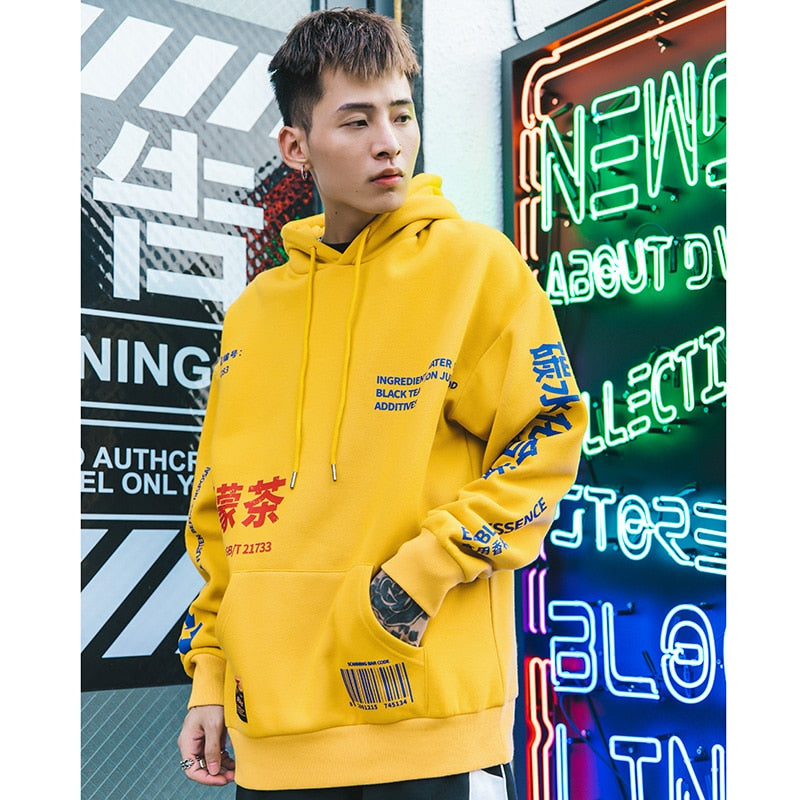 "Lemon Tea" Unisex Men Women Streetwear Graphic Hoodie Daulet Apparel