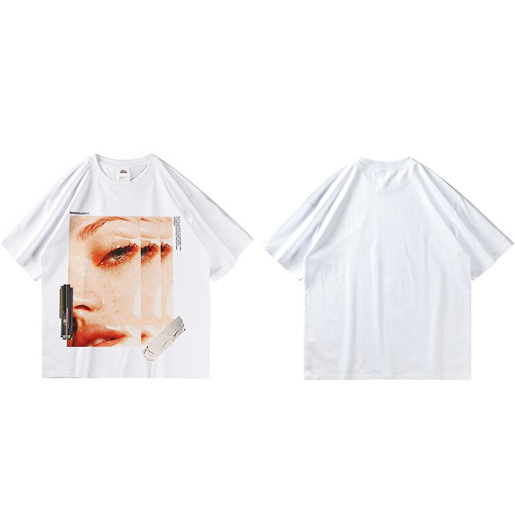 "Red Lips" Unisex Men Women Streetwear Graphic T-Shirt Daulet Apparel