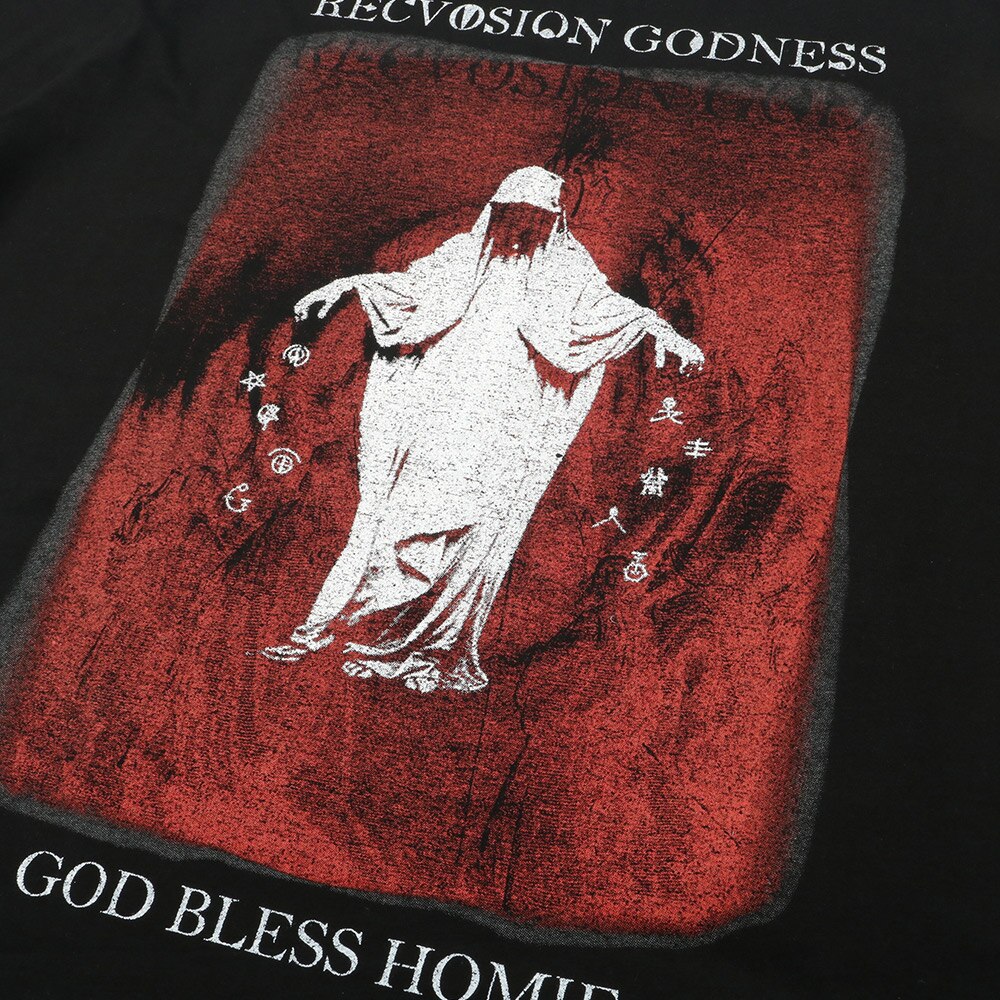 "God Bless" Unisex Men Women Streetwear Graphic T-Shirt Daulet Apparel