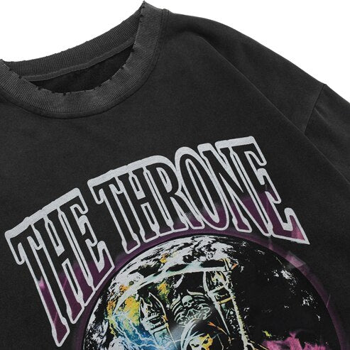"The Throne" Unisex Men Women Streetwear Graphic Sweatshirt Daulet Apparel