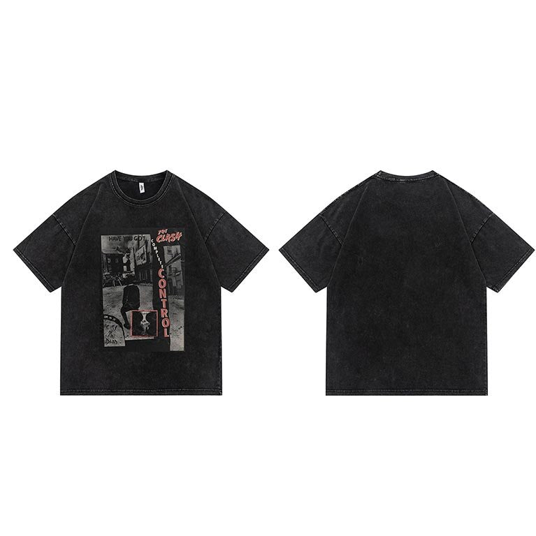 "No Control" Unisex Men Women Streetwear Graphic T-Shirt Daulet Apparel