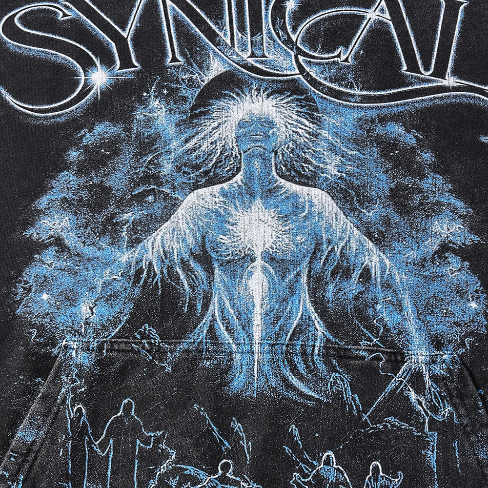 "Ancient Flame" Unisex Men Women Graphic Streetwear Hoodie Daulet Apparel