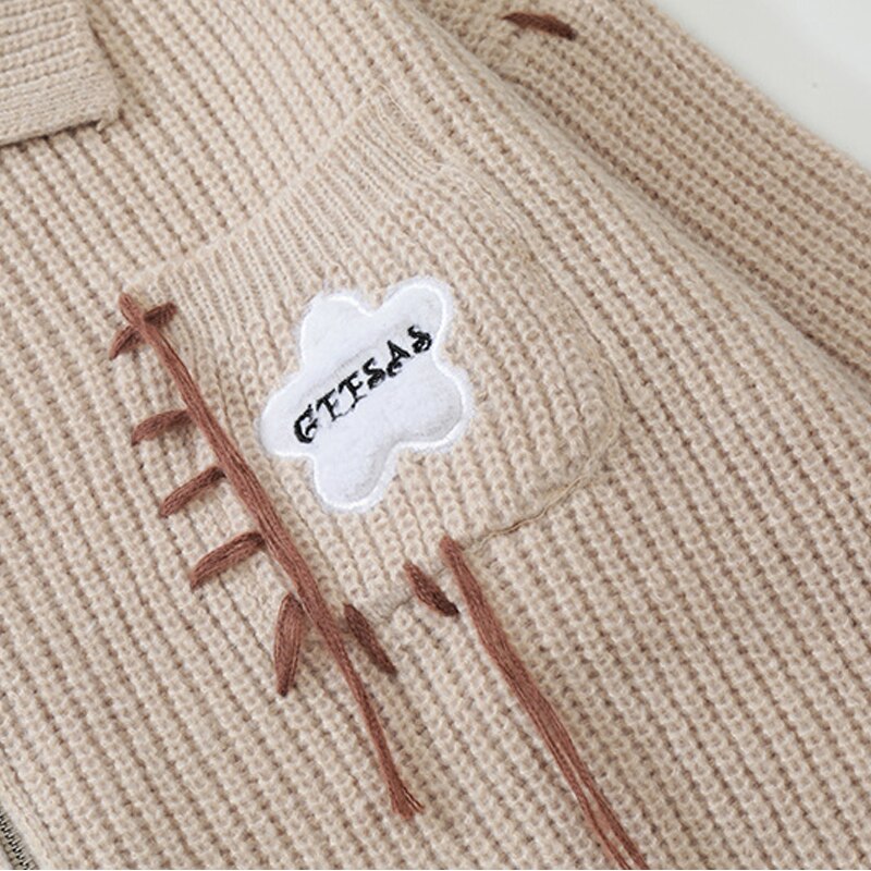 "Falling Down" Unisex Men Women Streetwear Graphic Cardigan Daulet Apparel