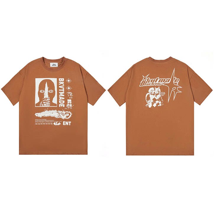 "Blind Man" Unisex Men Women Streetwear Graphic T-Shirt Daulet Apparel