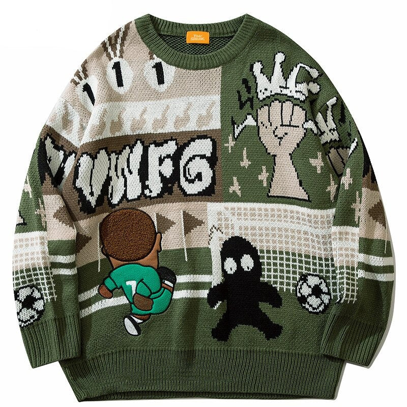 "Secret Player" Unisex Men Women Streetwear Graphic Sweater Daulet Apparel