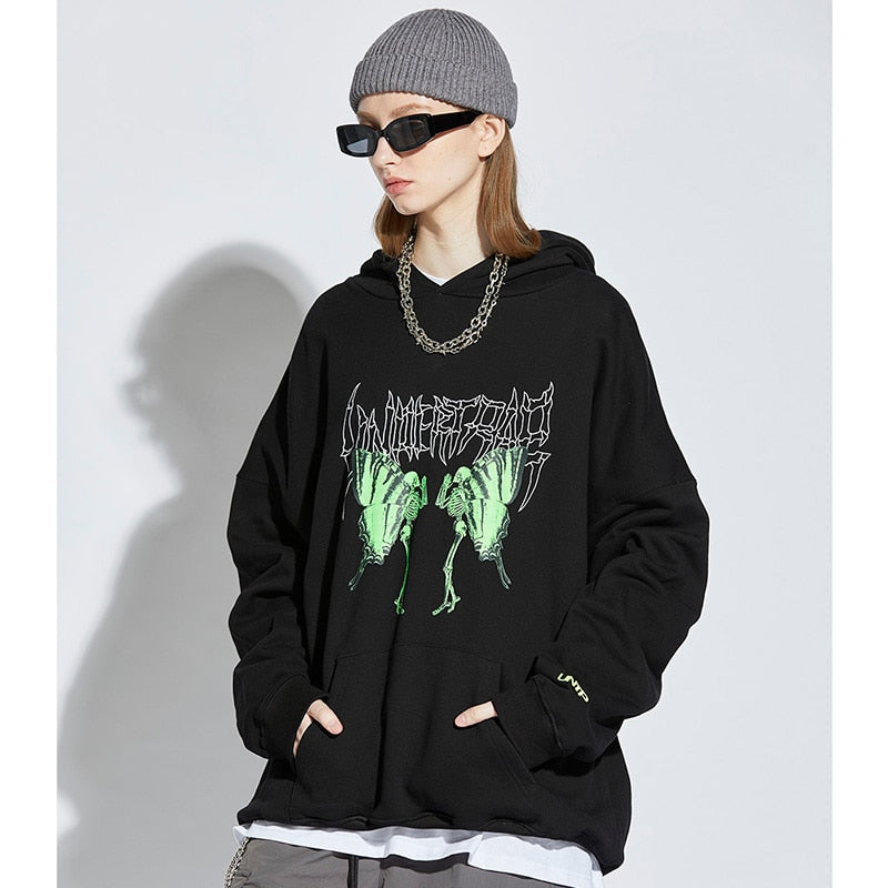 "Dance All Night" Unisex Men Women Streetwear Graphic Hoodie Daulet Apparel