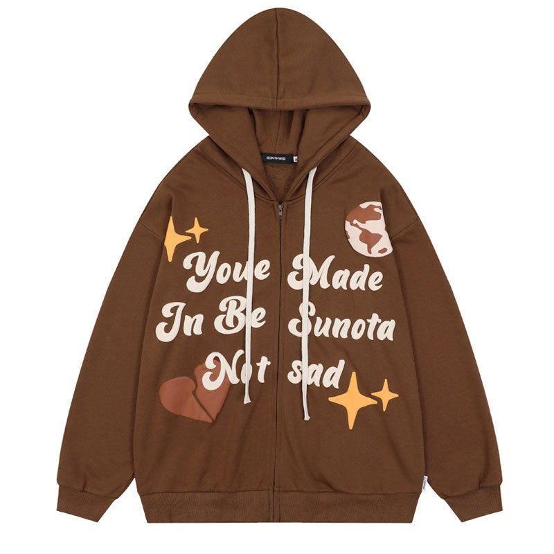 "Don't Be Sad" Unisex Men Women Streetwear Graphic Hoodie Daulet Apparel