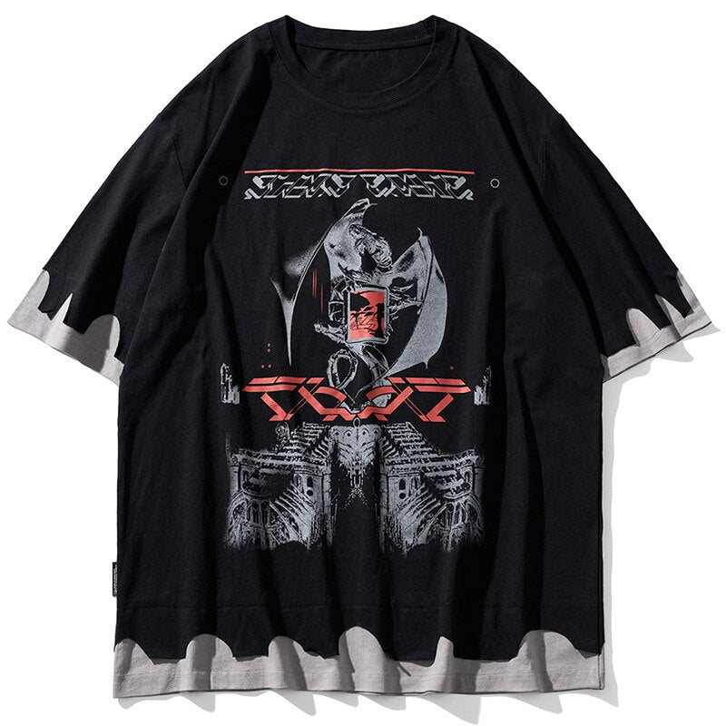 "Old English" Unisex Men Women Streetwear Graphic T-Shirt Daulet Apparel