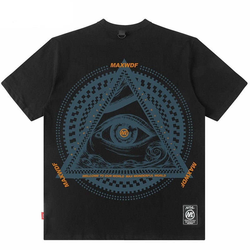 "Secret Eye" Unisex Men Women Streetwear Graphic T-Shirt Daulet Apparel