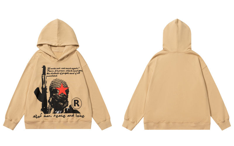 "Army Of One" Unisex Men Women Streetwear Graphic Hoodie Daulet Apparel