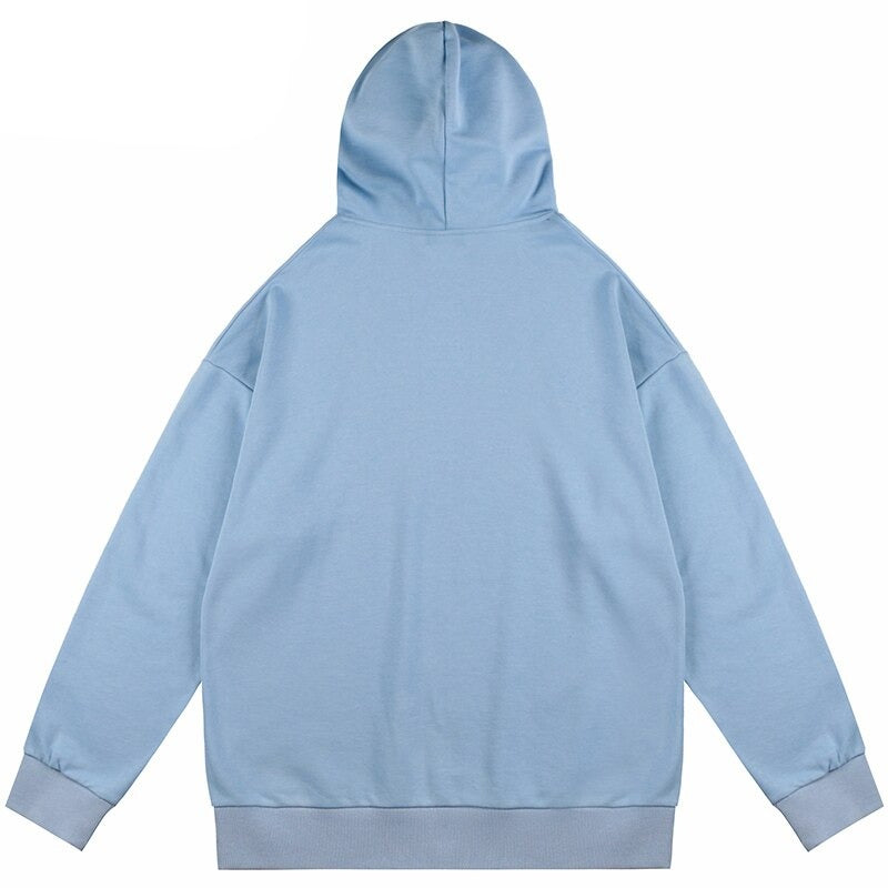 "Blue Ninja" Unisex Men Women Streetwear Graphic Hoodie Daulet Apparel