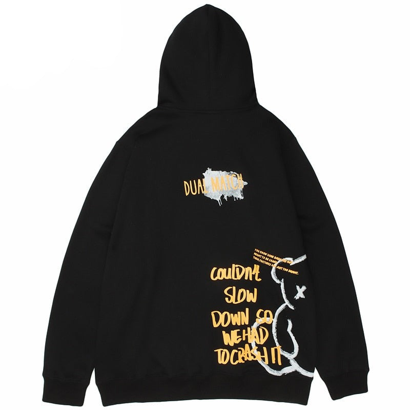 "Dual Match" Unisex Men Women Streetwear Graphic Hoodie Daulet Apparel