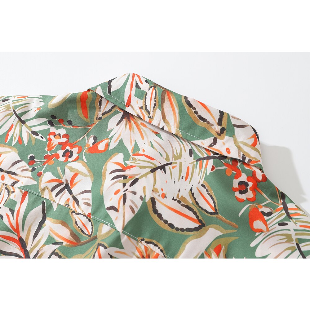 "Branches" Unisex Men Women Streetwear Graphic Button Up Shirt Daulet Apparel