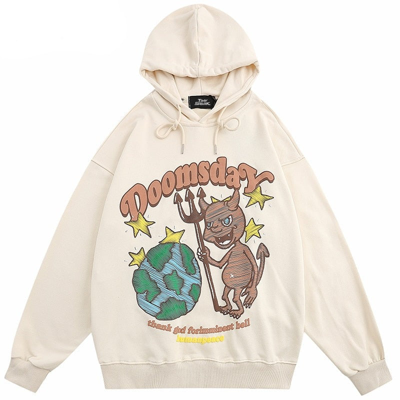 "Let's Go Crazy" Unisex Men Women Streetwear Graphic Hoodie Daulet Apparel