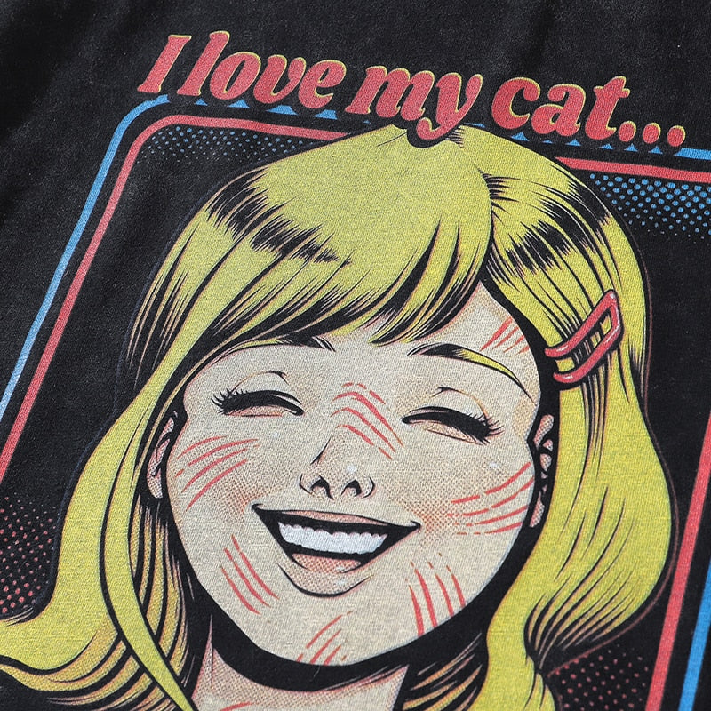 "Loving Back" Unisex Men Women Streetwear Graphic T-Shirt Daulet Apparel