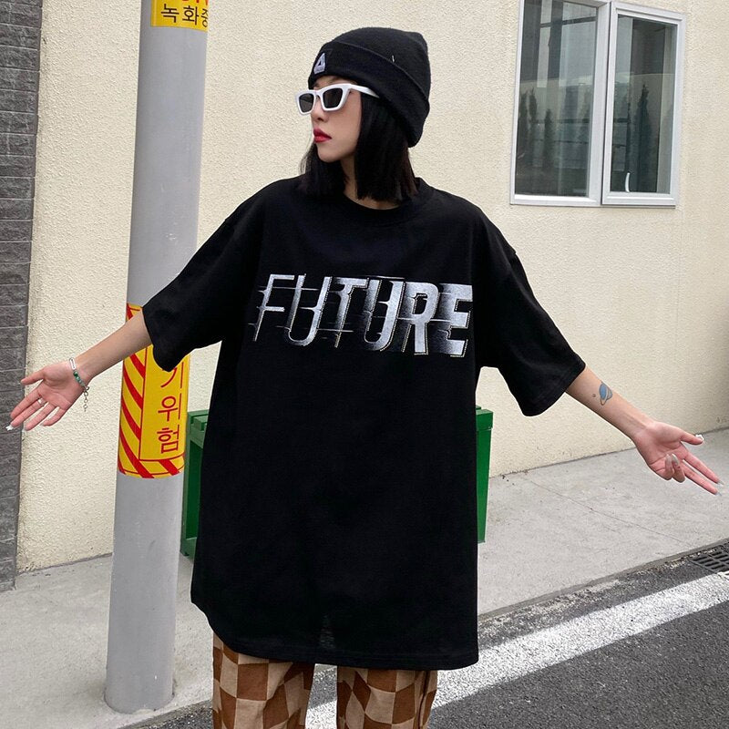 "Future" Unisex Men Women Streetwear Graphic T-Shirt Daulet Apparel