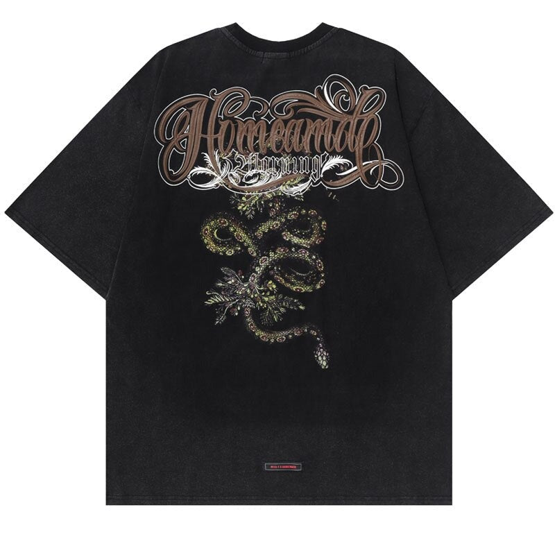 "Jungle Fever" Unisex Men Women Streetwear Graphic T-Shirt Daulet Apparel