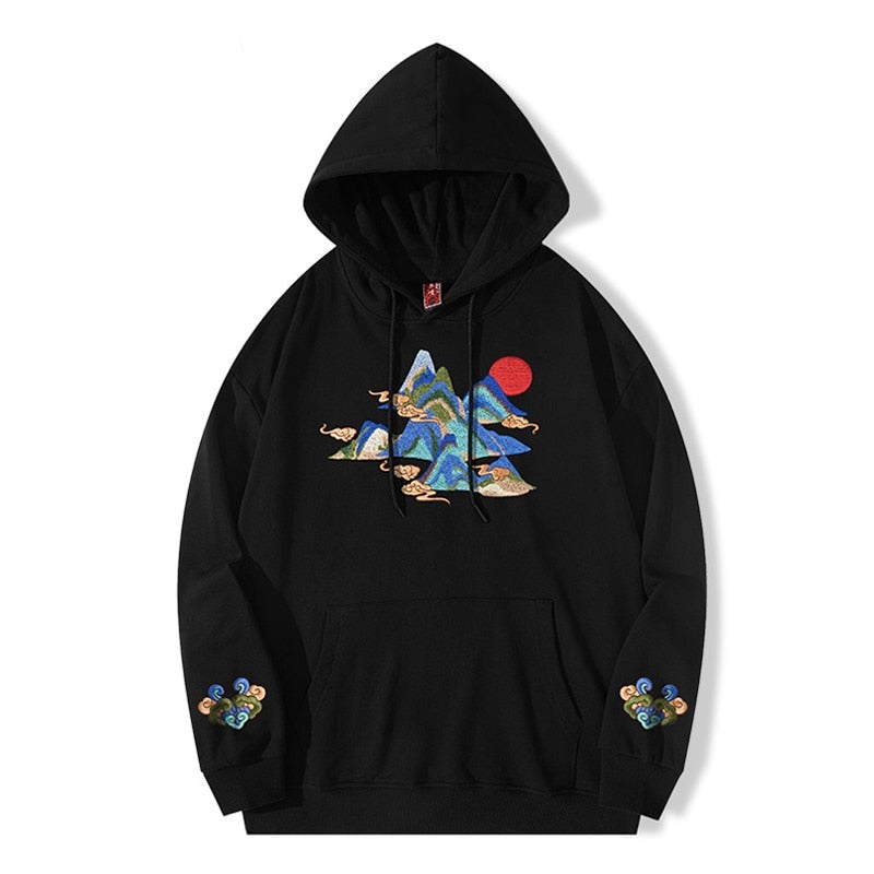 "Mountain Climb" Unisex Men Women Streetwear Graphic Hoodie Daulet Apparel