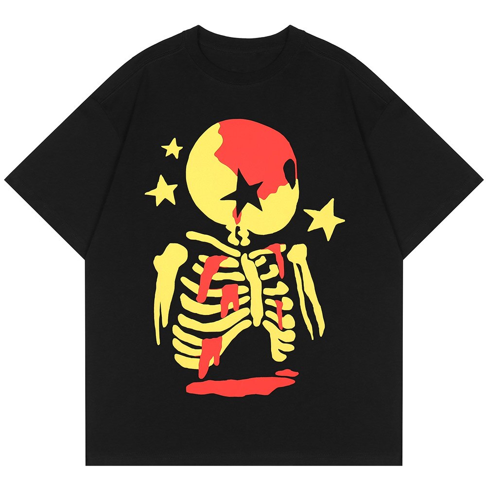 "Summer Stars" Unisex Men Women Streetwear Graphic T-Shirt Daulet Apparel