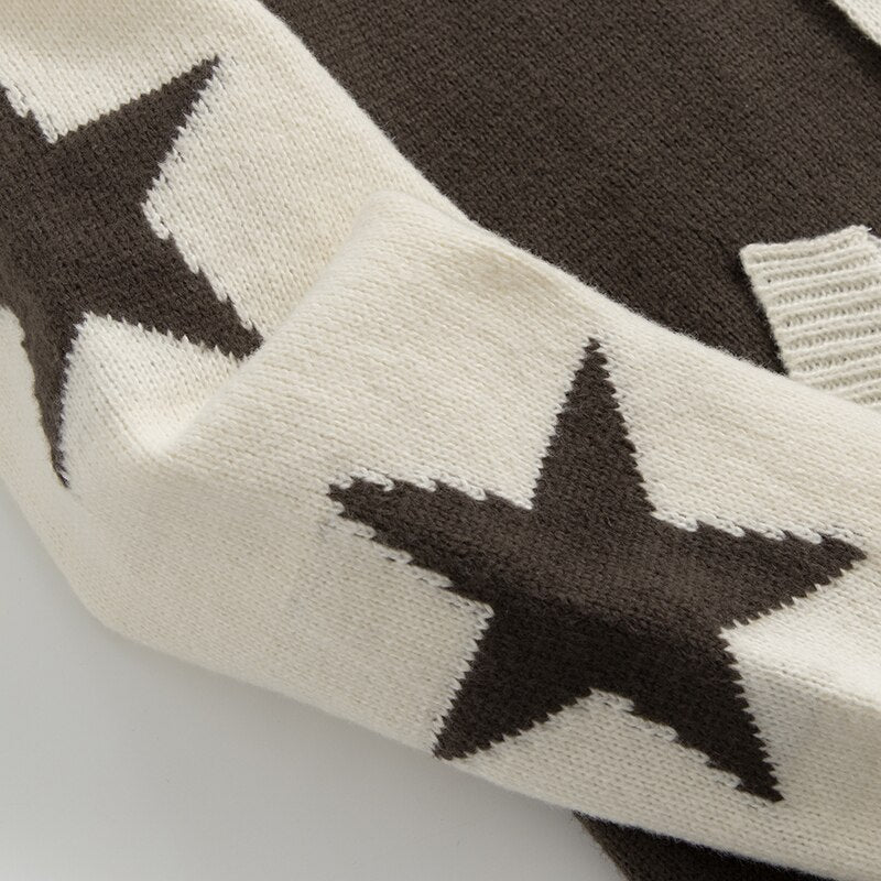 "Retro Stars" Unisex Men Women Streetwear Graphic Hoodie Daulet Apparel