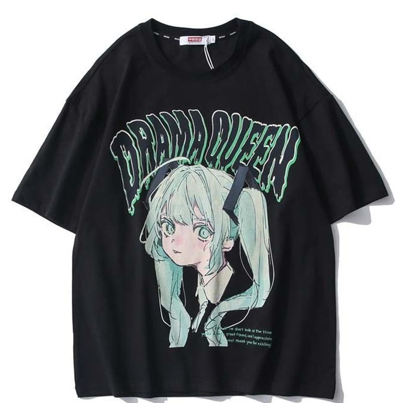 "Drama Queen" Unisex Men Women Streetwear Graphic T-Shirt Daulet Apparel