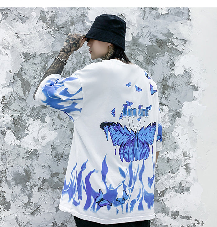 "Butterfly Effect" Unisex Graphic Men Women Streetwear T-Shirt Daulet Apparel