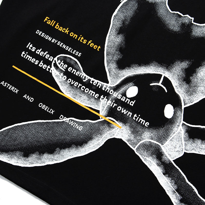 "Falling Down" Unisex Men Women Streetwear Graphic T-Shirt Daulet Apparel