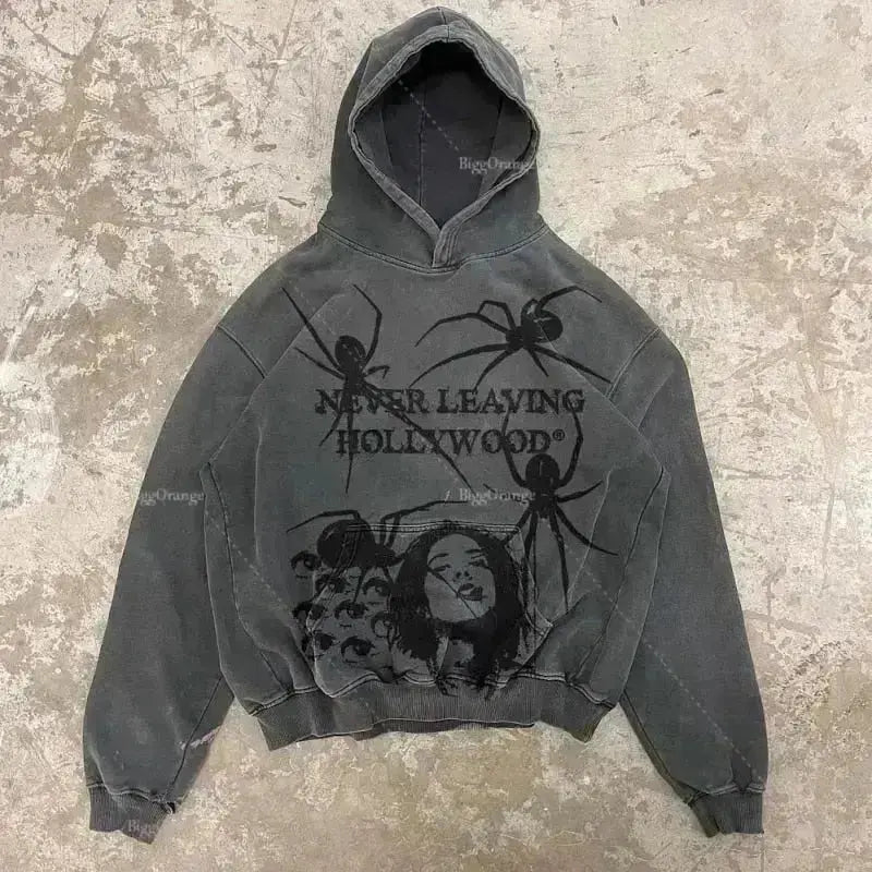 "Dance for Me Echoes" Men Women Streetwear Graphic Hoodie Ver.1 Daulet Apparel