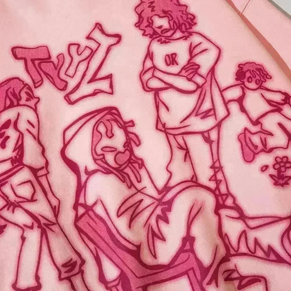 "Graffiti Harmony" Men Women Streetwear Graphic Hoodie Ver.1 Daulet Apparel