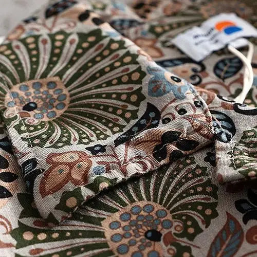 Retro Cuba Neck Floral Print Mens Shirts High Street Fashion Loose Short Sleeve Womens Tops Blouse Japan Harajuku Beach Hawaiian Daulet Apparel