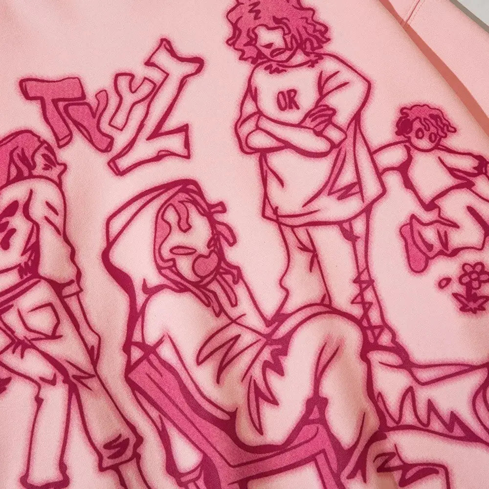 "TechVista Harmony" Men Women Streetwear Graphic Hoodie Ver.1 Daulet Apparel