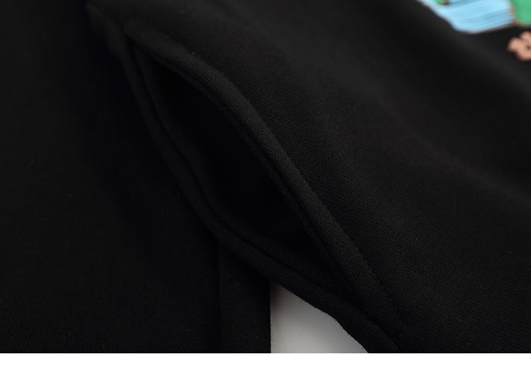 "Back in Black" Unisex Men Women Streetwear Graphic Hoodie Daulet Apparel