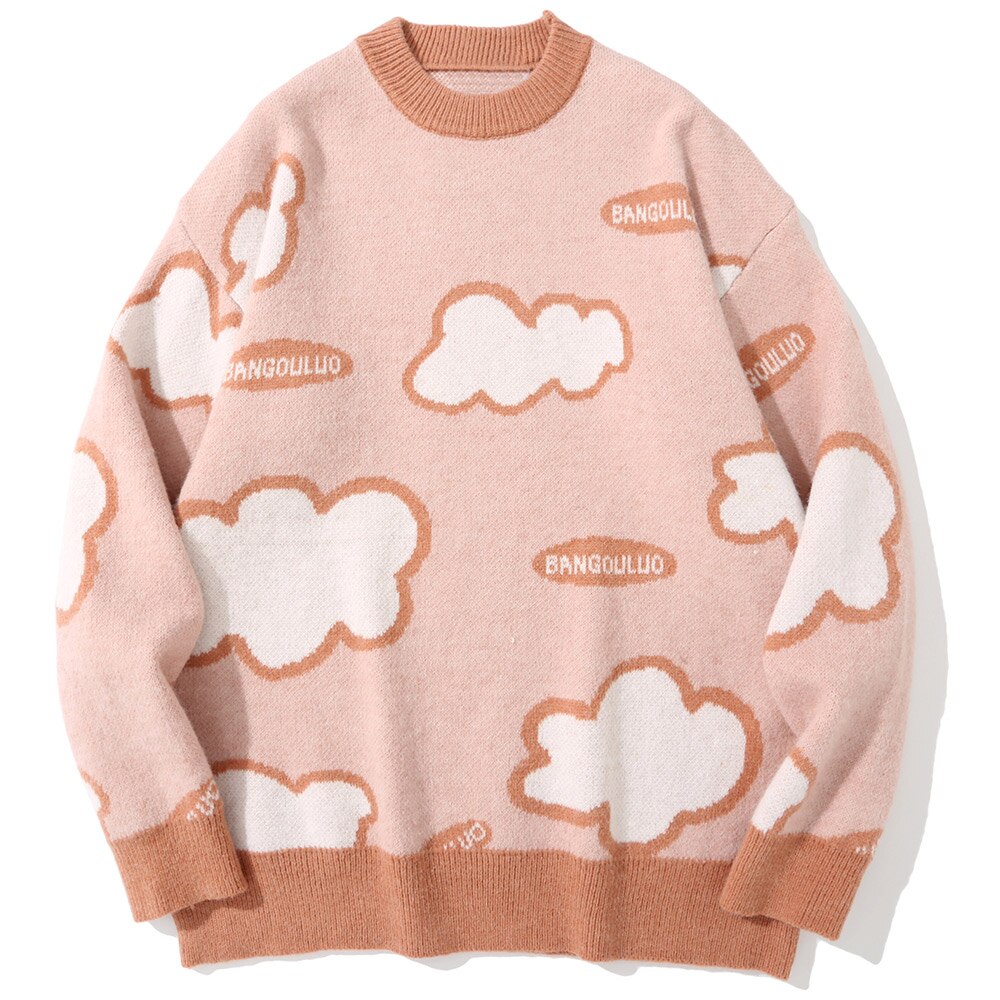 "Cloudy Night" Unisex Men Women Streetwear Graphic Sweater Daulet Apparel