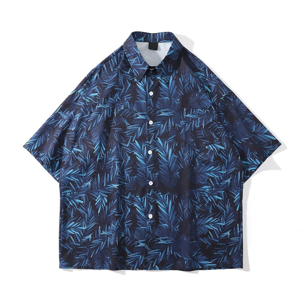 "Blue Forrest" Unisex Men Women Streetwear Graphic T-Shirt Daulet Apparel