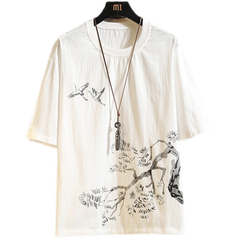 "Summer Tree" Unisex Men Women Streetwear Graphic T-Shirt Daulet Apparel