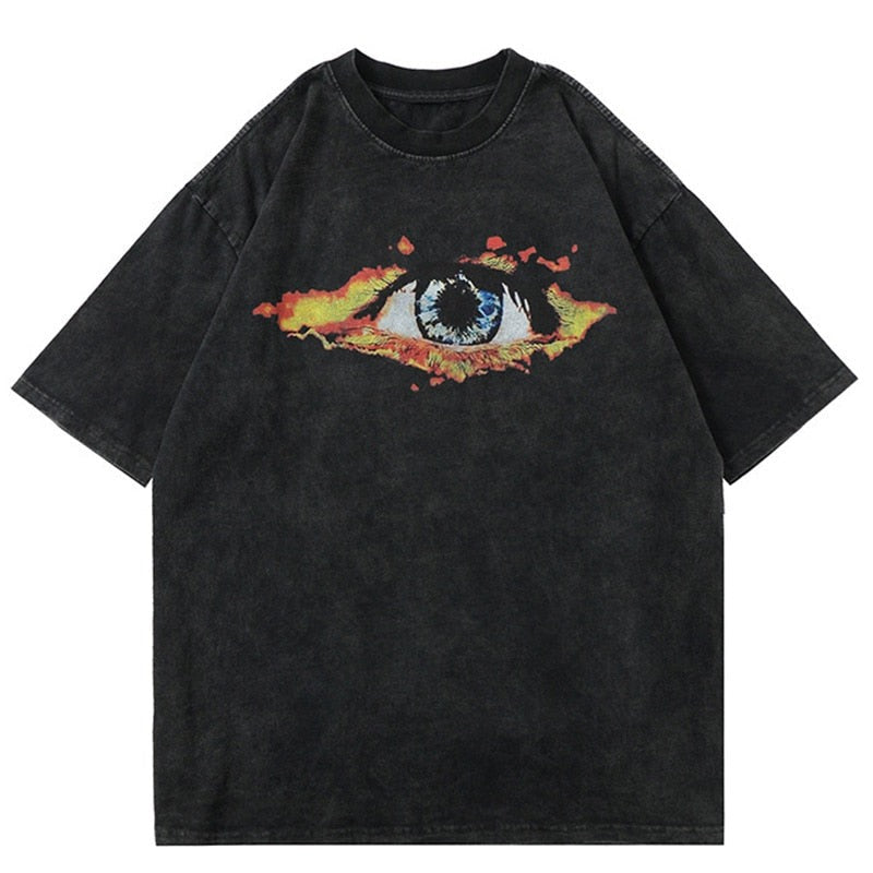 "Hidden Eye" Unisex Men Women Streetwear Graphic T-Shirt Daulet Apparel
