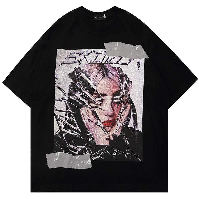 "Illustration" Unisex Men Women Streetwear Graphic T-Shirt Daulet Apparel