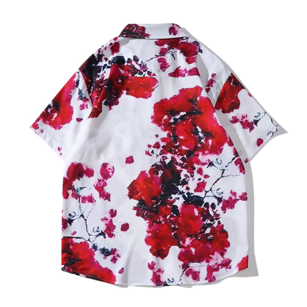 "Red Rose" Unisex Men Women Streetwear Graphic Shirt Daulet Apparel