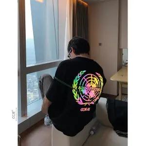 "Targeted" Unisex Men Women Streetwear Reflective Graphic T-Shirt Daulet Apparel