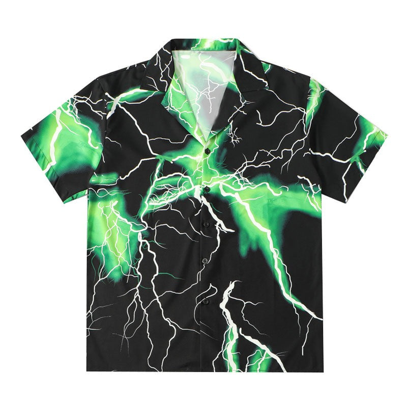 "Green Lighting" Unisex Men Women Streetwear Graphic Shirt Daulet Apparel